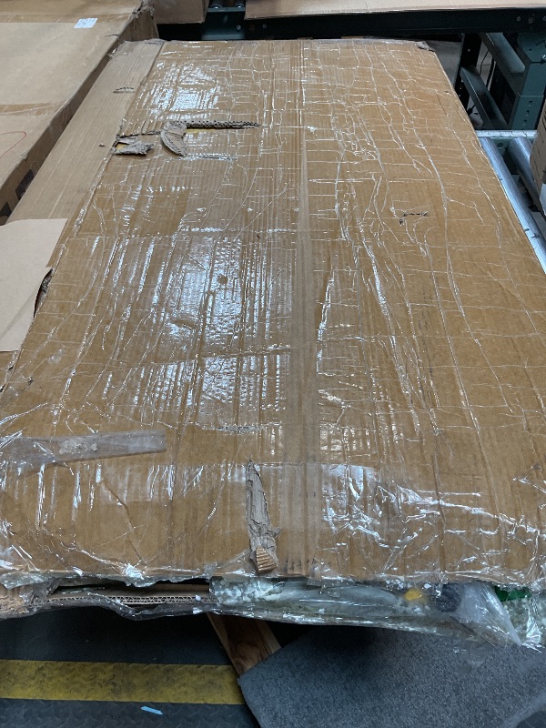 Photo 1 of *** PARTIAL SET/MINOR DAMAGE/UNKNOWN MISSING PARTS HARDWARE***DioOnes 51" Modern Gondola Shelving Unit, Heavy-Duty Double-Sided Retail Display Rack, Premium Wood & Metal Store Fixtures for Boutique, Pharmacy, Pet Store, Commercial Merchandise Stand (Islan