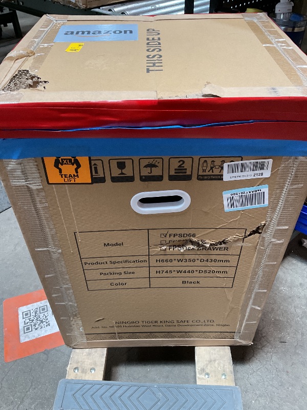 Photo 1 of *** UNKNOWN MISSING PARTS***TIGERKING Fireproof Safe,3.47 Cubic Feet Home Safe Box, Large Steel Digital Safes Box with Digital Lock for Home and Office