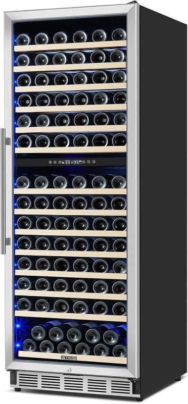 Photo 1 of *** PICTURE FOR REFERENCE ONLY/MINOR DAMAGE***ORYMUSE Dual Zone Wine Fridge Freestanding 175 Bottle, 24 Inch Large Capacity Built-in Wine Cooler Refrigerator with Upgraded Compressor Cooling and Intelligent Temperature Memory