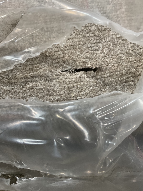 Photo 1 of *** MAJOR DAMAGE***Signature Design by Ashley Deltona Contemporary 2-in-1 Sofa Sleeper with Folding Gel Memory Foam Mattress and 2 Accent Pillows, Queen, Beige