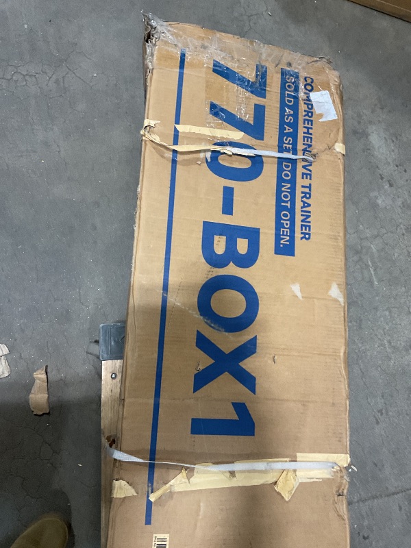 Photo 1 of *** BOX ONE ONLY***Fitvids Multifunctional Home Gym Equipment with 160 lbs Weight Stack, Full Body Workout Weight Machine, Strength Training Exercise Equipment with Pulley System & Leg Press, All-in-One Workout Station