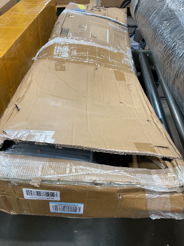 Photo 1 of *** MAJOR DAMAGE***BKTD Ironing Board, Heat Resistant Cover Iron Board with Steam Rest, Non-Slip Foldable Ironing Stand. Heavy Sturdy Metal Frame Legs Iron Stand(13 * 34 * 53 Inches) (Silver Gray)
