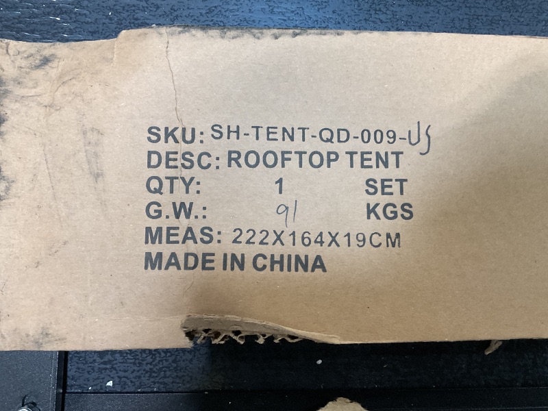 Photo 1 of *** MINOR DAMAGE***SanHima Rooftop Tent Hard Shell - Hotham Side Overland Aluminium Roof Top Tent Side-Open Design, Larger Space, Tri-Color LED Light & Skyview Window, for 2-3 People Car SUV Truck Camping