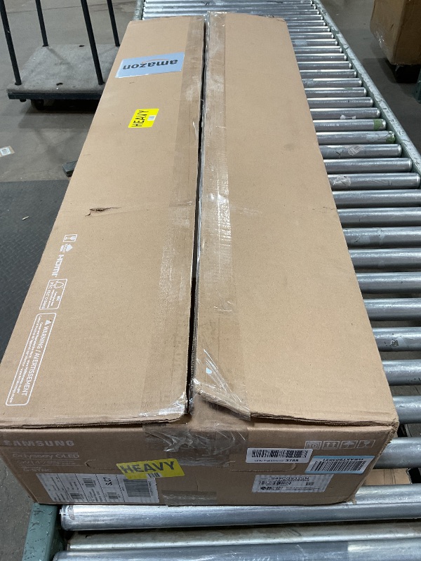 Photo 1 of *** MINOR SCRATCH/MISSING POWER SUPPLY***Samsung 49" Odyssey G93SC Series Curved Gaming Monitor, QD-OLED, 240Hz, 0.03ms, DQHD, G-Sync Compatible, FreeSync Premium Pro, Adjustable Stand