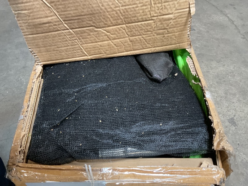 Photo 1 of *** USED/MINOR DAMAGE/UNKNOWN MISSING PARTS OR HARDWARE***Lyromix Upgraded 12FT Trampoline with Lights, Large Outdoor Trampoline with Sprinkler,Basketball Hoop and Net, Capacity for 5-8 Kids and Adults, Apple Green
