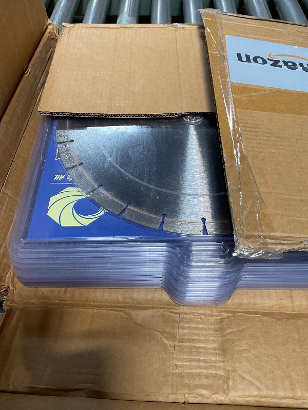 Photo 1 of (10 Pack) 14 Inch Diamond Concrete Blade Dry or Wet Cutting Saw Blades for Masonry Brick Block Concrete Stone(14"-10PCS)