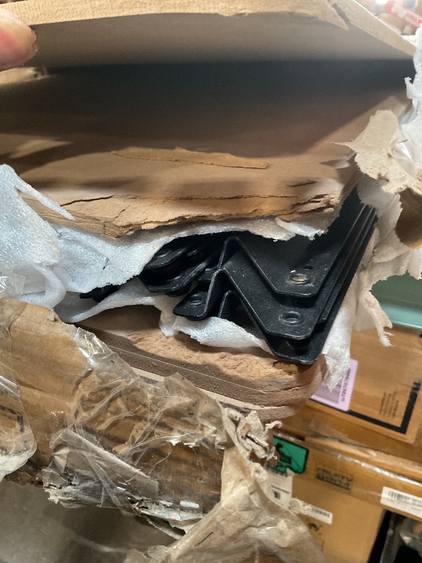 Photo 1 of *** MAJOR DAMAGE/UNKNOWN MISSING PARTS AND HARDWARE***VEVOR Storage Shelving Unit, 5-Tier Adjustable, 2000 lbs Capacity, Heavy Duty Garage Shelves Metal Organizer Utility Rack, Black, 48" L x 18" W x 72" H for Kitchen Pantry Basement Bathroom Laundry