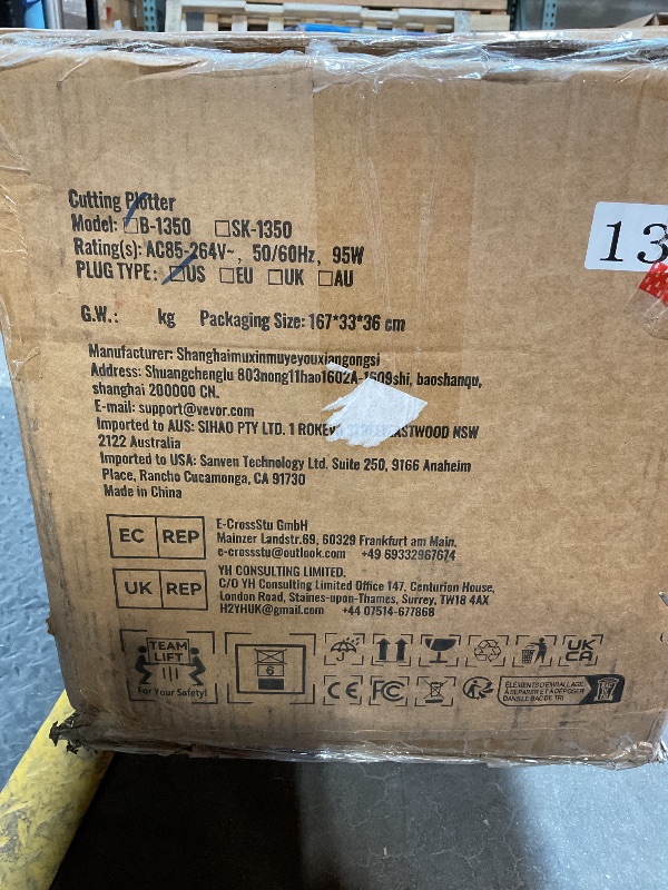 Photo 1 of **MISSING SOFTWARE*** VEVOR Vinyl Cutter 53 Inch Vinyl Cutter Machine Semi-Automatic DIY Vinyl Printer Cutter Machine Manual Positioning Sign Cutting with Floor Stand Signmaster Software