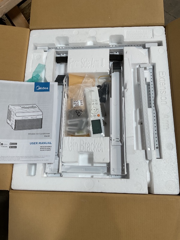 Photo 1 of *** USED/MAKES NOISE WHEN RUNNING***  Midea 12,000 BTU U Shaped Smart Inverter Window Air Conditioner - Cools 550 Sq Ft, Ultra Quiet with Open Window Flexibility - Alexa/Google Assistant Compatible - 35% Energy Savings, Remote (Updated)