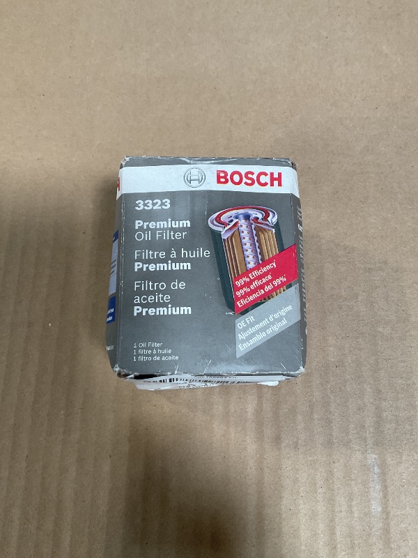 Photo 1 of ***HEAVILY USED / DIRTY (CAR FLUID) *** BOSCH 3323 Premium Oil Filter With FILTECH Filtration Technology - Compatible With Select Acura MDX, RDX, RSX, TL; Chrysler; Dodge; Ford; Honda Accord, Civic, CR-V, Pilot; Infiniti; Nissan + More