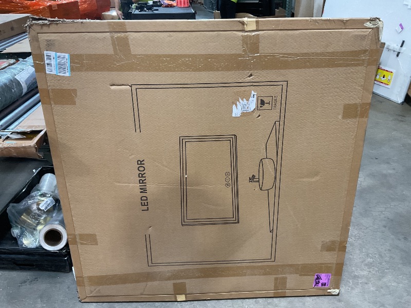 Photo 1 of 48X48 LED Bathroom Mirror with Lights, Anti-Fog, Backlit + Front Lit (CRI>90), Lighted Bathroom Vanity Mirror for Wall, Memory Function, Dimmable, Tempered Glass, Shatter-Proof