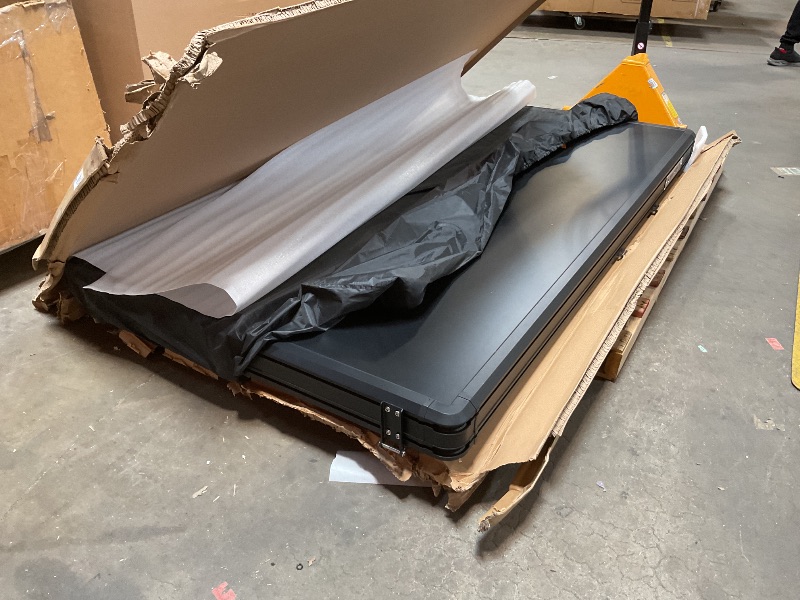 Photo 1 of **FOR PARTS ONLY / DAMAGED / BOX IS DAMAGED ** Sanhima Rooftop Tent Hard Shell - Hotham Lite Overland Aluminium Roof Top Tent 4.56" Slimline, w/Tri-Color LED Strip Light & 1.97” Thick Mattress, for Car SUV Truck Camping, 2-3 People (Army Green)