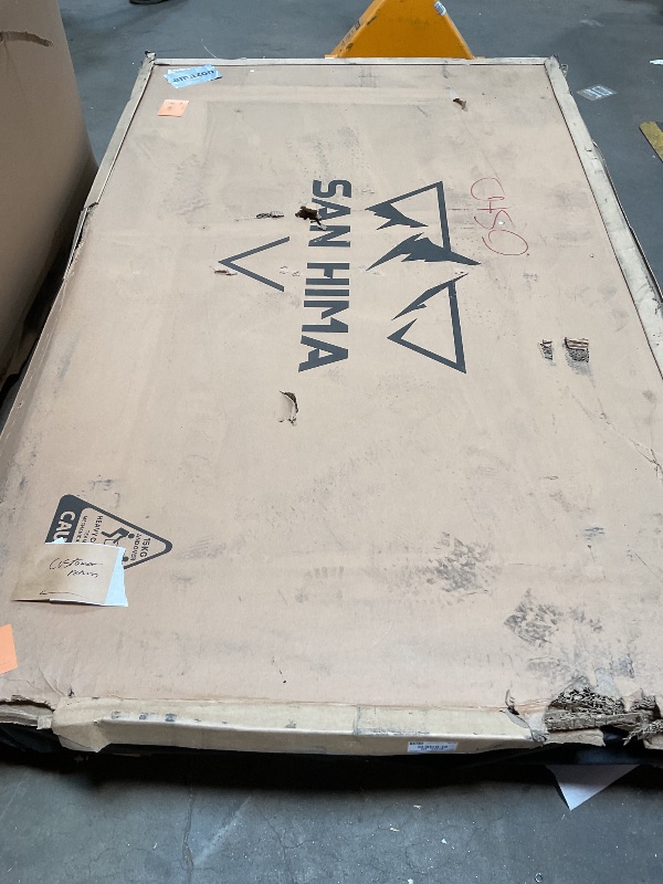 Photo 1 of **FOR PARTS ONLY / DAMAGED / BOX IS DAMAGED ** Sanhima Rooftop Tent Hard Shell - Hotham Lite Overland Aluminium Roof Top Tent 4.56" Slimline, w/Tri-Color LED Strip Light & 1.97” Thick Mattress, for Car SUV Truck Camping, 2-3 People (Army Green)