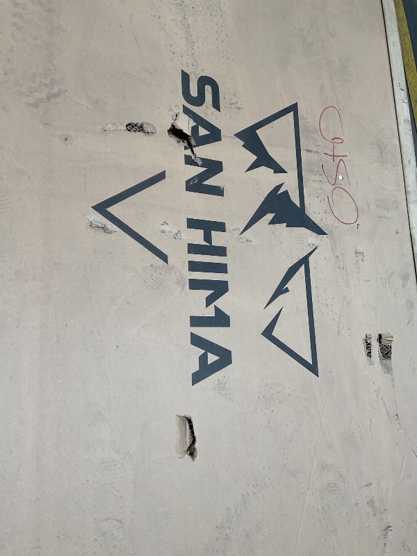 Photo 1 of **FOR PARTS ONLY / DAMAGED / BOX IS DAMAGED ** Sanhima Rooftop Tent Hard Shell - Hotham Lite Overland Aluminium Roof Top Tent 4.56" Slimline, w/Tri-Color LED Strip Light & 1.97” Thick Mattress, for Car SUV Truck Camping, 2-3 People (Army Green)