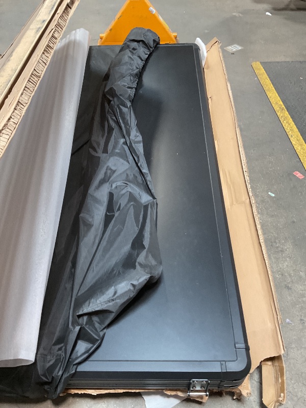 Photo 1 of **FOR PARTS ONLY / DAMAGED / BOX IS DAMAGED ** Sanhima Rooftop Tent Hard Shell - Hotham Lite Overland Aluminium Roof Top Tent 4.56" Slimline, w/Tri-Color LED Strip Light & 1.97” Thick Mattress, for Car SUV Truck Camping, 2-3 People (Army Green)