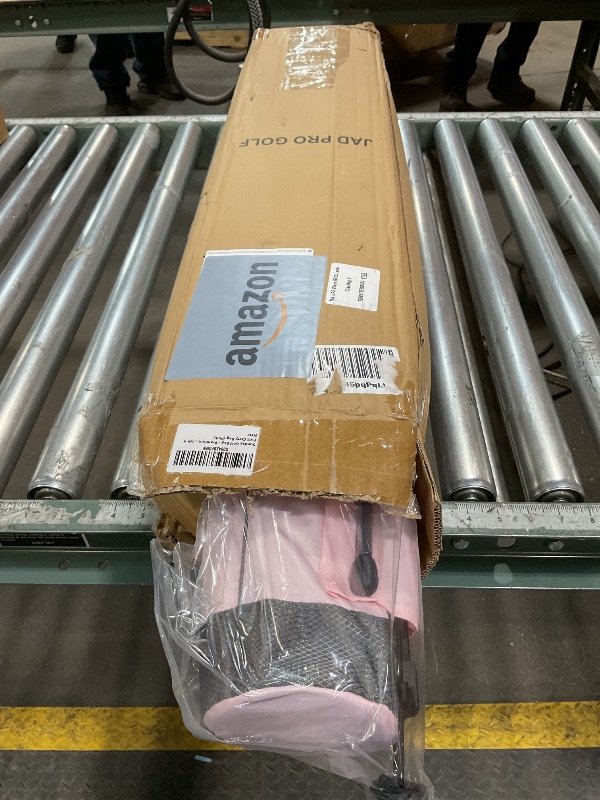 Photo 1 of **COLOR DISPLAYS LIGHTER THAN STOCK IN PERSON*** Sunday Golf Bag - Premium Everyday Sunday Golf Bag with Stand for Men, Women and Ladies, Ultra Lightweight, Easy to Carry Pitch n Putt Carry Bag (Pink)