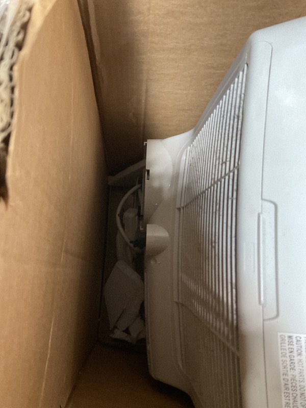 Photo 1 of *** USED/MINOR DAMAGE/MISSING PARTS***Amazon Basics 4-In-1 Portable Air Conditioner with Remote, Timer, Sleep Mode, Auto Swing, Cool/Heat/Dry/Fan-Only Functions, 13500 BTU (ASHRAE), Cools Up to 550 Sqf, Energy Saving, White