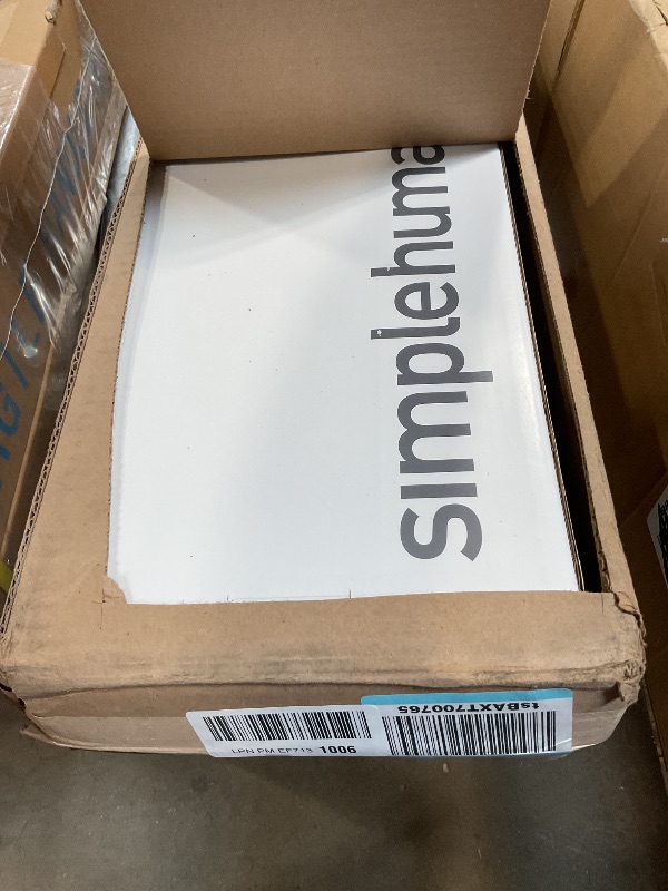 Photo 1 of **NON FUNCTIONAL**simplehuman 9' Tension Pole Shower Caddy, Stainless Steel and Anodized Aluminum