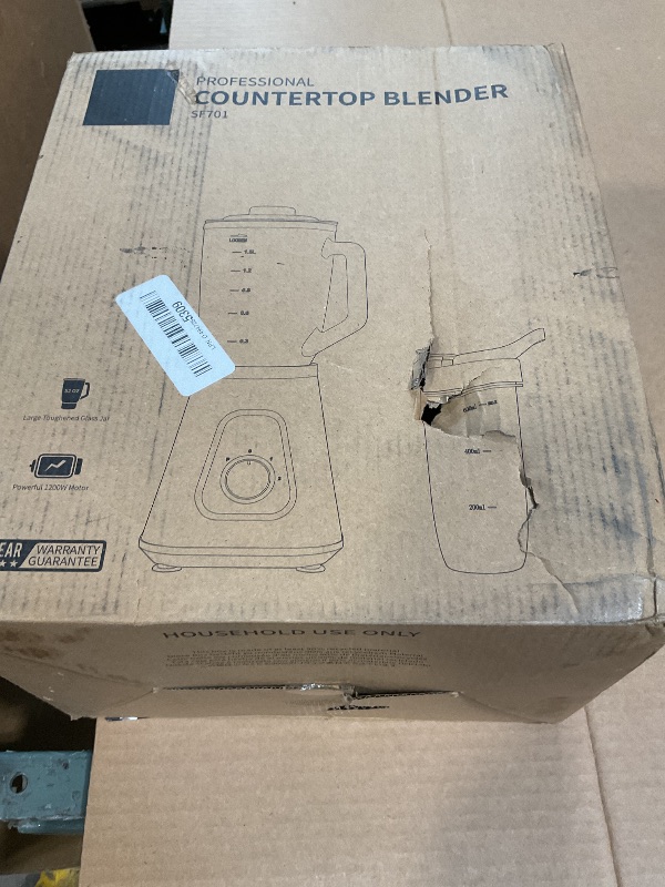 Photo 1 of **FOR PARTS ONLY/ NON-FUNCTIONAL** GDOR 1200W Blender for Smoothies and Shakes, 52 Oz Countertop Blender & 22 Oz Personal Blender Combo, 6-leaf Blade, 3 Adjustable Speed for Juices, Frozen Fruit Drinks, Sauces, Self-Cleaning