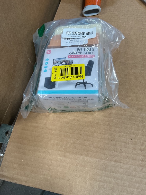 Photo 1 of 1:12 Scale Mini Office Desk Set Including Mini Computers Desks Computer Accessories Storage Racks Books Desk Lamps Glasses Headphones Mobile Game Controllers Etc Suitable For Displaying Ideal Gifts