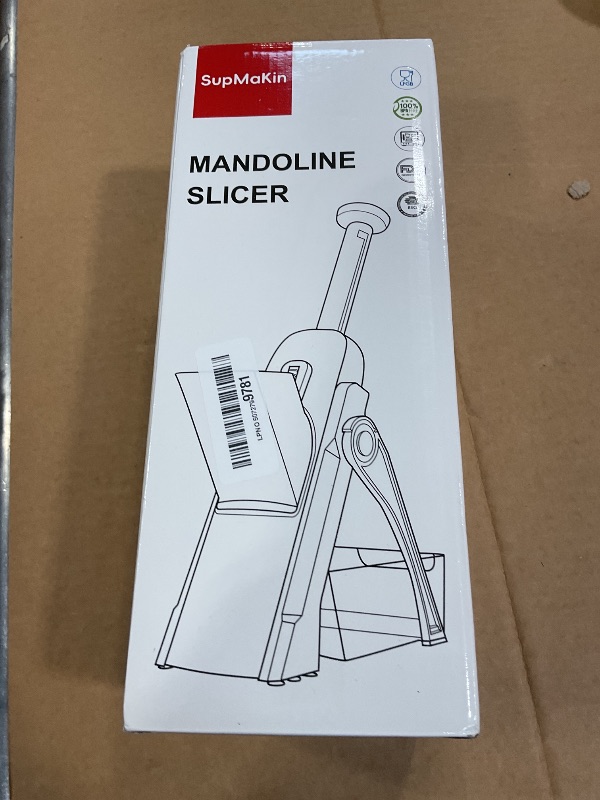 Photo 1 of SupMaKin Safe Mandoline Slicer for Kitchen, Potato Slicer for Chips, Vegetable & Food Cutter,Thickness Adjustable 0.1-8 mm, Kitchen Faster Slice Artifact (Only Slicer)