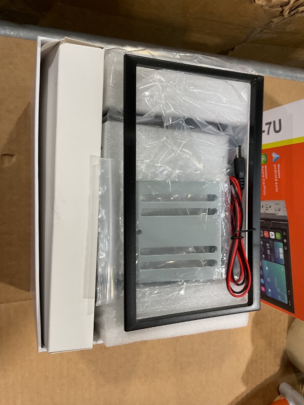 Photo 1 of Double Din Car Stereo with Wireless Apple CarPlay & Android Auto 7" IPS Screen, Car Play Radio Audio, 240W, Bluetooth, AHD Backup Camera, USB-C Fast Charging, 16-Band EQ, SWC, MirrorLink