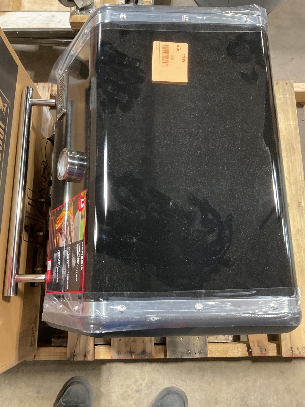 Photo 1 of *** MINOR DAMAGE/UNKNOWN, MISSING PARTS OR HARDWARE***Weber Genesis E-325 Natural Gas Grill for Outdoor Cooking, 3 Burners, Black – Porcelain-Enameled, Cast-Iron Grates, PureBlu Burners & Sear Zone