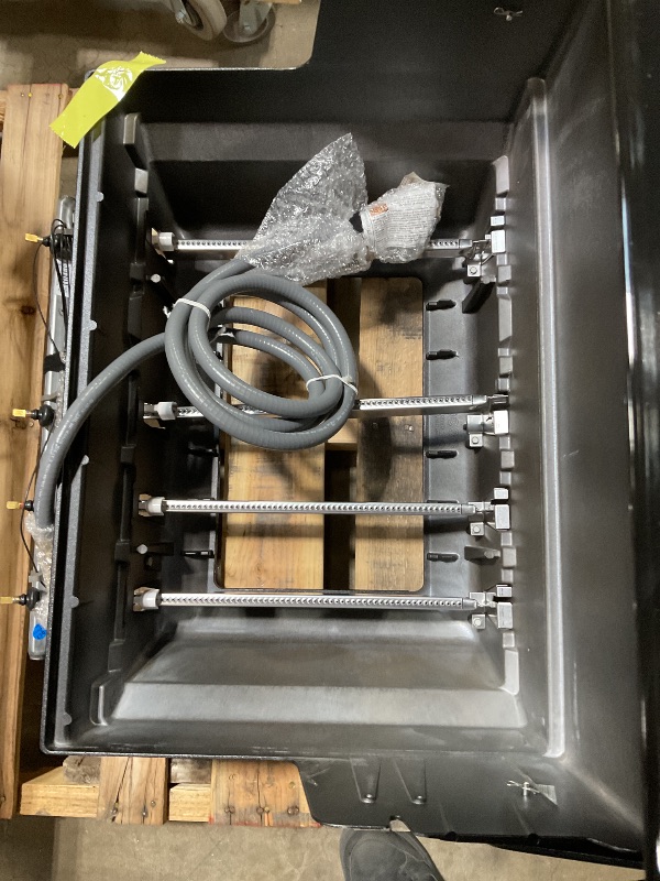 Photo 1 of *** MINOR DAMAGE/UNKNOWN, MISSING PARTS OR HARDWARE***Weber Genesis E-325 Natural Gas Grill for Outdoor Cooking, 3 Burners, Black – Porcelain-Enameled, Cast-Iron Grates, PureBlu Burners & Sear Zone