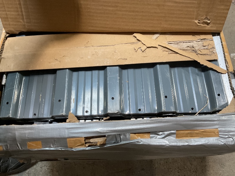 Photo 1 of *** PICTURE FOR REFERENCE ONLY/UNKNOWN MISSING PARTS OR HARDWARE/POSSIBLY USED FOR PARTS***Garvee 6x8 ft Metal Outdoor Storage Shed, Lockable Door & Air Vent, Yard/Garden Tool Shed for Backyard Patio Lawn