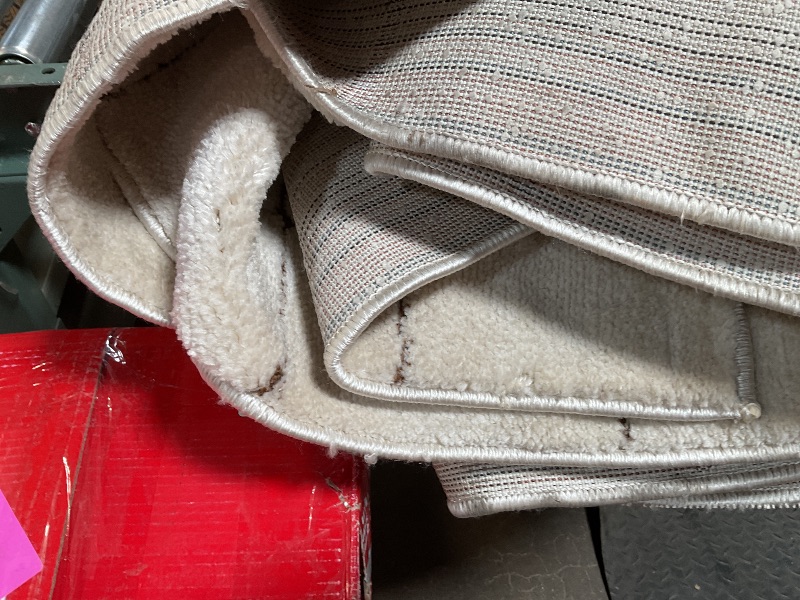 Photo 1 of *** DIRTY FROM TRANSPORT***Livabliss x Our PNW Home Cascade Minimalist Area Rug, 9'2" x 12', Ivory