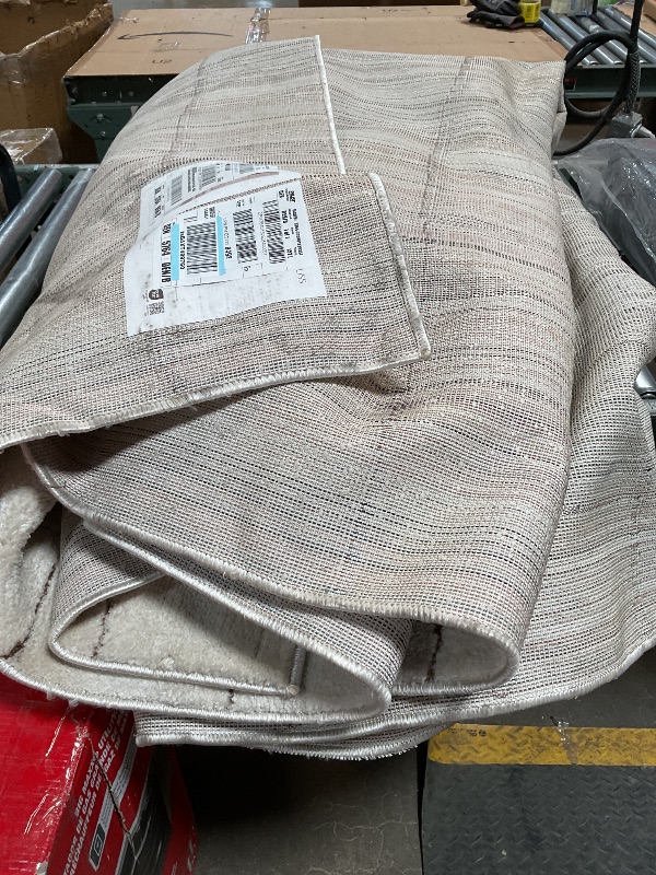 Photo 1 of *** DIRTY FROM TRANSPORT***Livabliss x Our PNW Home Cascade Minimalist Area Rug, 9'2" x 12', Ivory