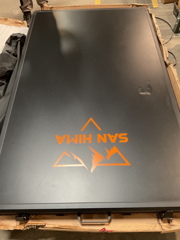 Photo 1 of *** MAJOR DAMAGE***SANHIMA ROOFTOP TENT HARD SHELL - HOTHAM LITE OVERLAND ALUMINIUM ROOF TOP TENT 4.56" SLIMLINE, W/TRI-COLOR LED STRIP LIGHT & 1.97” THICK MATTRESS, FOR CAR SUV TRUCK CAMPING, 2-3 PEOPLE (ARMY GREEN)