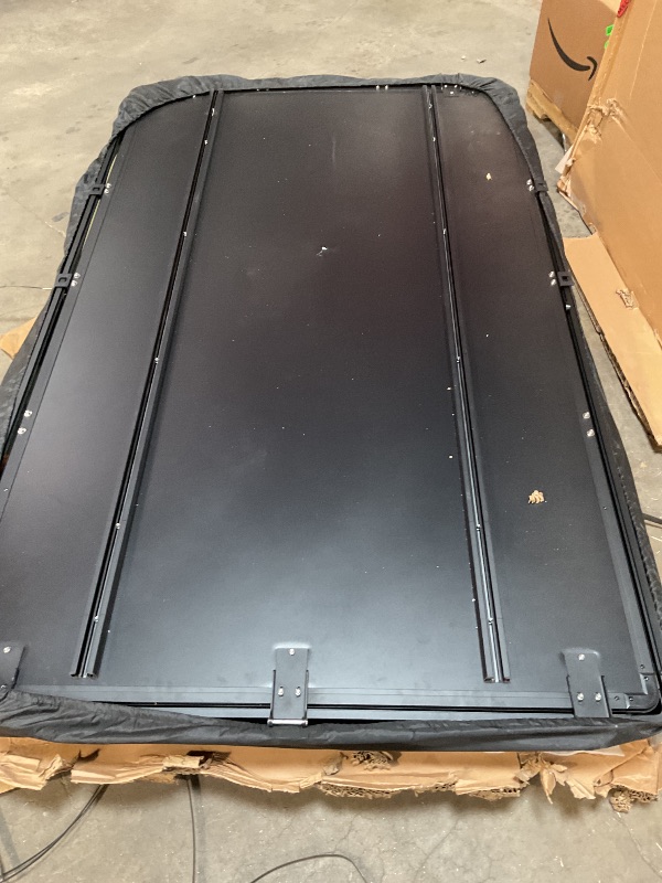 Photo 1 of *** MAJOR DAMAGE***SANHIMA ROOFTOP TENT HARD SHELL - HOTHAM LITE OVERLAND ALUMINIUM ROOF TOP TENT 4.56" SLIMLINE, W/TRI-COLOR LED STRIP LIGHT & 1.97” THICK MATTRESS, FOR CAR SUV TRUCK CAMPING, 2-3 PEOPLE (ARMY GREEN)