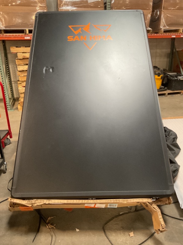 Photo 1 of *** MAJOR DAMAGE***SANHIMA ROOFTOP TENT HARD SHELL - HOTHAM LITE OVERLAND ALUMINIUM ROOF TOP TENT 4.56" SLIMLINE, W/TRI-COLOR LED STRIP LIGHT & 1.97” THICK MATTRESS, FOR CAR SUV TRUCK CAMPING, 2-3 PEOPLE (ARMY GREEN)