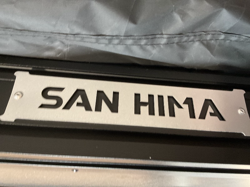 Photo 1 of *** MAJOR DAMAGE***SANHIMA ROOFTOP TENT HARD SHELL - HOTHAM LITE OVERLAND ALUMINIUM ROOF TOP TENT 4.56" SLIMLINE, W/TRI-COLOR LED STRIP LIGHT & 1.97” THICK MATTRESS, FOR CAR SUV TRUCK CAMPING, 2-3 PEOPLE (ARMY GREEN)
