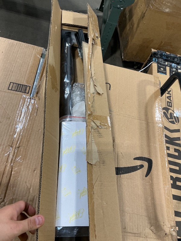 Photo 1 of **MISSING HARDWARE**MELIPRON 60" Truck Topper Roof Rack for Pickup Truck Cap, Heavy Duty Aluminum Camper Shell Ladder Rack for Kayak/Canoe, 500lbs, Drilling Required