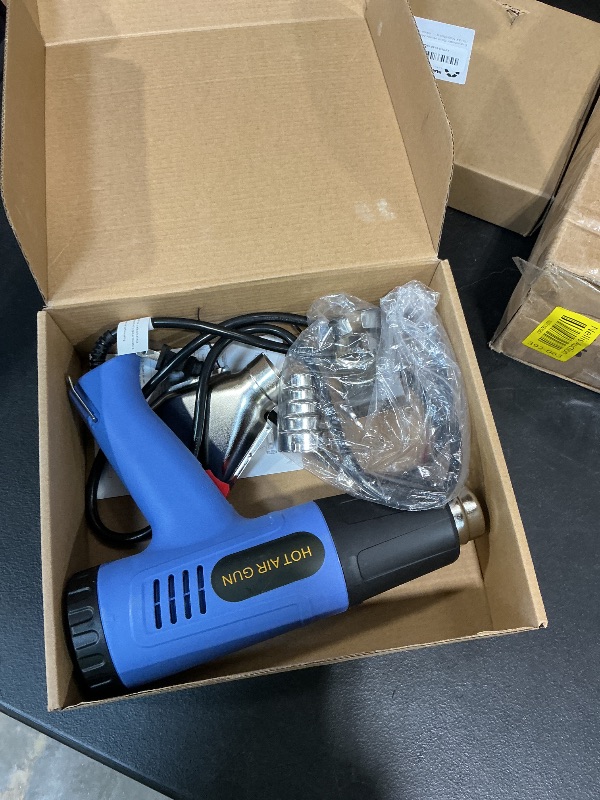Photo 1 of **DOESN'T BLOW HOT AIR** URTOOLS Heat Gun Kit 572 & 1112? Variable Temperature Control 4 Nozzles Heavy Duty Fast Heating Hot Air Gun Overload Protection, For Crafting, Shrink Tubing, Vinyl Wrap, Shrink Wrap,5Ft Power Cord