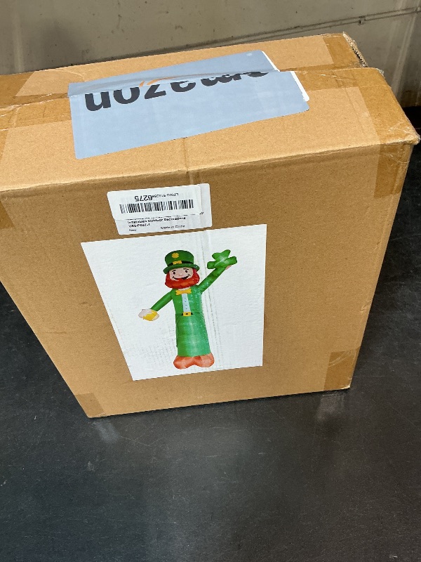 Photo 1 of 12 Ft St Patricks Day Decorations Inflatable Leprechaun, Blow up Leprechaun Hold Shamrocks Beer Build-in LED Light for Yard Garden Decorations, Indoor and Outdoor Theme Party Yard, Garden, Lawn Decor