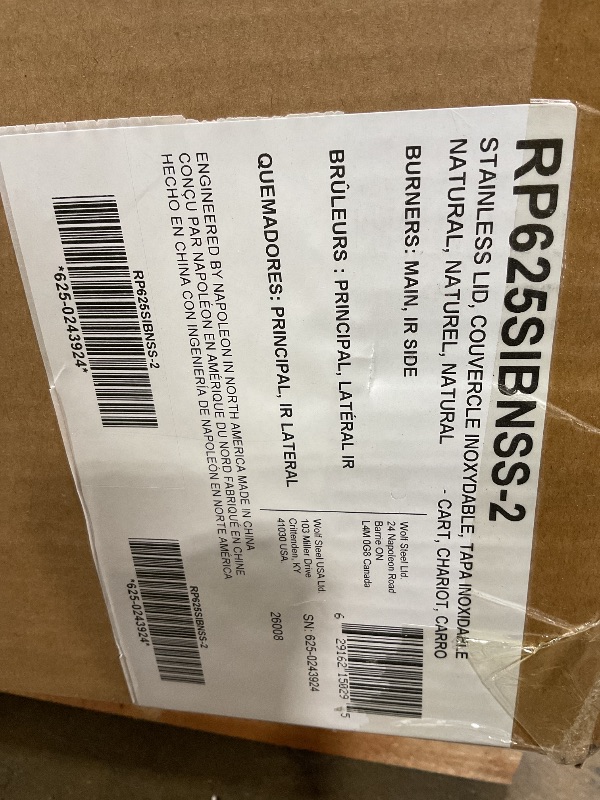 Photo 1 of *** MINOR DAMAGE/UNKNOWN MISSING PARTS***Napoleon Rogue PRO 625 Natural Gas Grill with Infrared Side Burner, Stainless Steel, Durable 6-Burner BBQ
