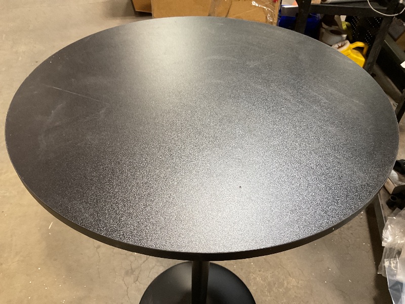 Photo 1 of *** MINOR DAMAGE***Pearington Round Bar Height Pub Table, Black