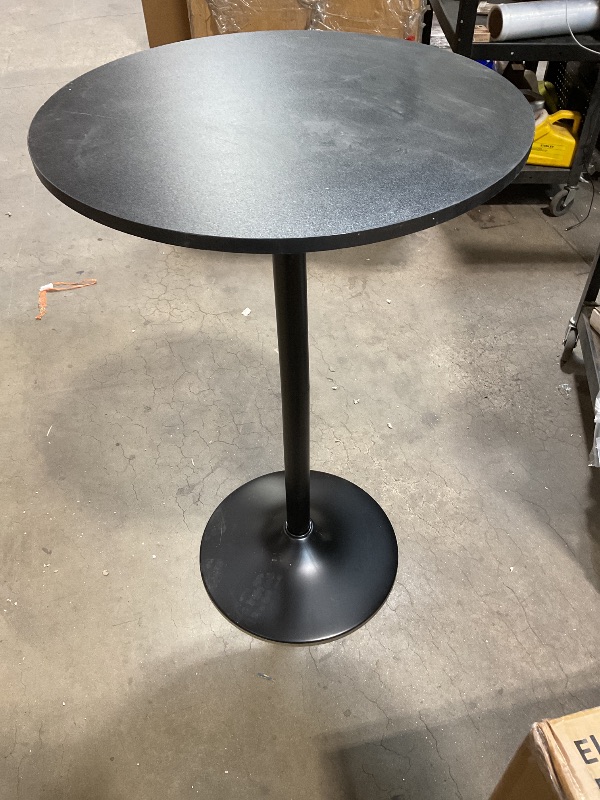 Photo 1 of *** MINOR DAMAGE***Pearington Round Bar Height Pub Table, Black