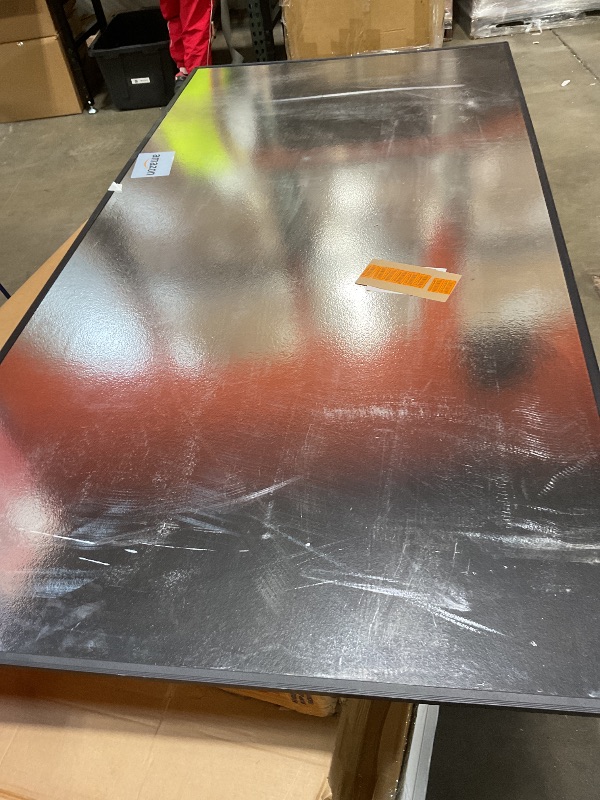 Photo 1 of *** MAJOR DAMAGE ***VIZ-PRO Magnetic Dry Erase White Board, 96 X 48 Inches, Black Aluminium Frame