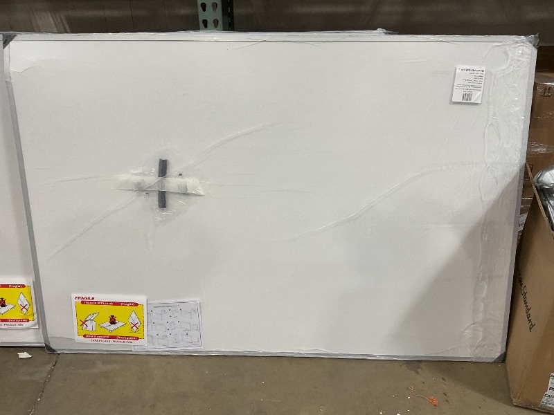 Photo 1 of *** MINOR DAMAGE***VIZ-PRO Large Cork Bulletin Board, 72 X 48 Inches, Wall-Mounted Corkboard with Silver Aluminium Frame for School, Office, and Home 6' X 4'