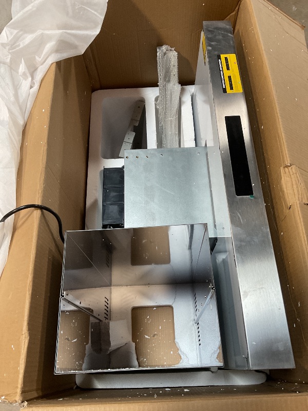 Photo 1 of 36 inch Island Range Hood Ceiling Mount 1200 CFM with 4-Speed Gesture Sensing & Touch Control, Ducted/Ductless Stainless Steel Kitchen Stove Vent Hoods with 4 LED Lights, Timer,Dishwash