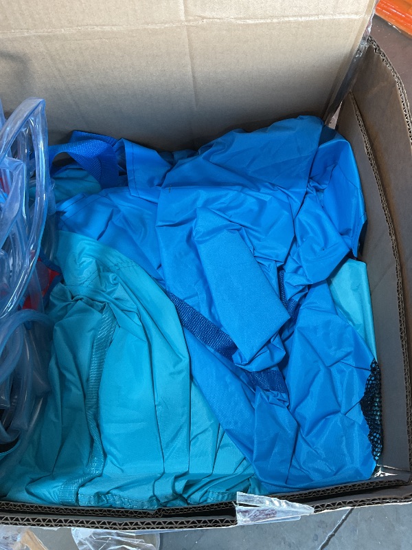 Photo 1 of *** USED/MINOR DAMAGE/UNKNOWN MISSING PARTS***Easyair Large Inflatable Water Slide for Big Kids, Water Bounce House, Bouncy Castles Outdoor Blow Up Pool, Climbing Wall, Basketball Hoop with Blower
