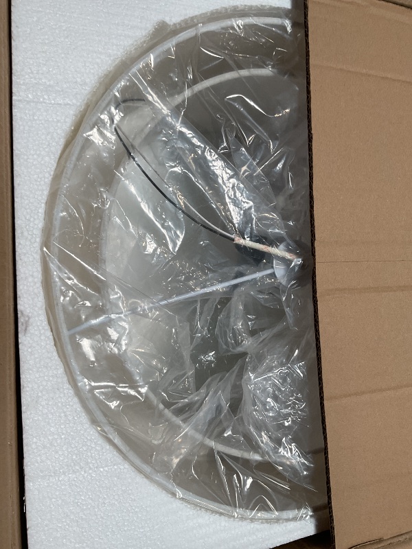 Photo 1 of **MISSING PIECES** Kirahee 3-Light Semi Flush Mount Ceiling Light Fixture, 16" Gold Drum Light Fixture, Modern Close to Ceiling Light with 2-Laye Fabric Shade Lamps for Bedroom Living Dining Room Hallway Entryway Foyer