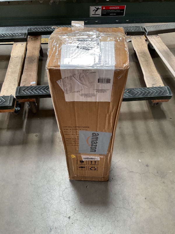 Photo 1 of ***USED/MISSING BASE*** Amazon Basics 28" 60-Degree Oscillating Tower Fan with Powerful Airflow for Bedroom, Living Room, Office, 3 Speeds, Mechanical Control, Air Circulator, 35W, 27.8"H x 9.4"D x 9.4"W, Black