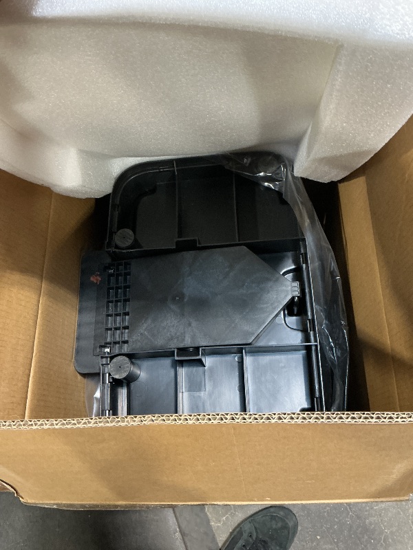 Photo 1 of **FOR PARTS/ DAMAGED(DENTED)/MISSING LID*** EKO Madison Matte Black 50 Liter/13.2 Gallon Step Trash Can with Inner Liner - Fingerprint Resistant Finish