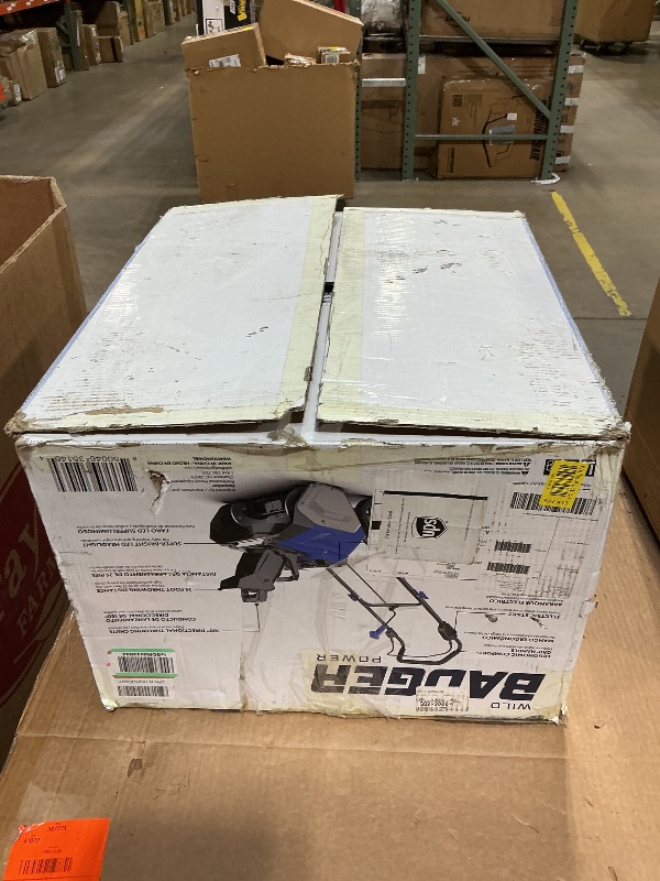 Photo 1 of ***USED***Wild Badger Power Cordless Snow Blower 40V 20" Electric, Brushless Battery Powered with LED Single Stage for Wet Snow and Heavy Snow, Blue