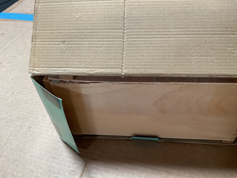 Photo 1 of *** CHIPPED WOOD ***HG Art Concepts 4-Drawer Artist's Chest Craft Storage Box, Natural Birch Finish, Foam-Lined Drawers for Brushes, Removable Dividers, Sturdy Wood Construction, Stackable Solution